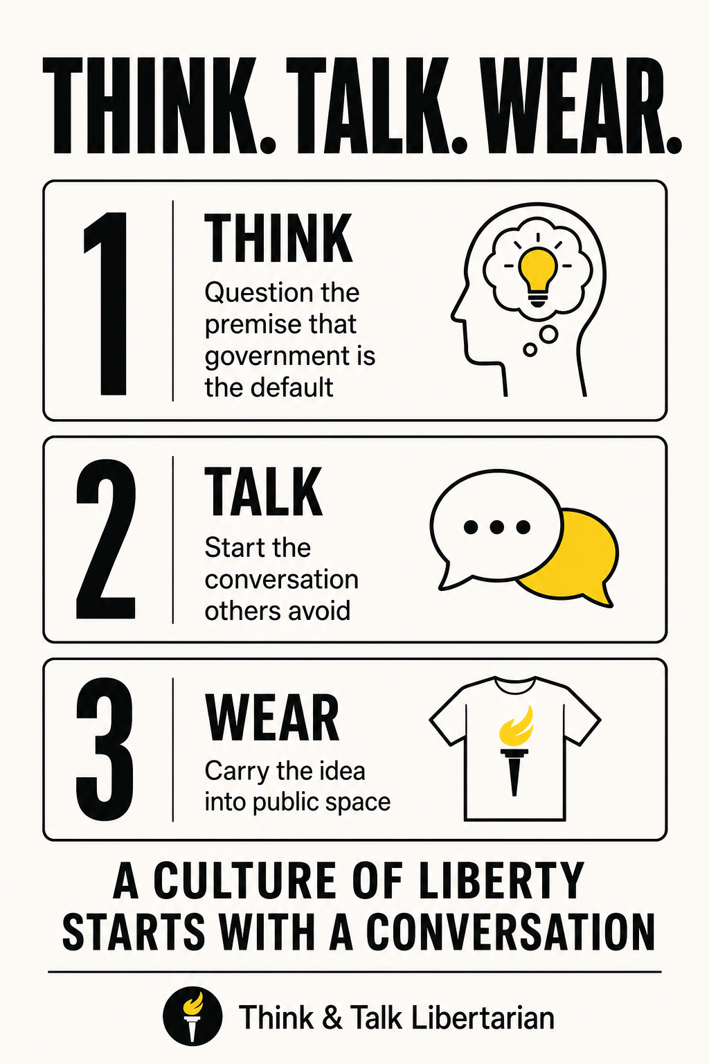 Think. Talk. Wear.